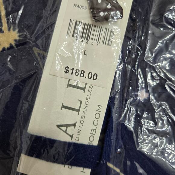 NWT Hale Bob Constellation Pajama Jumpsuit Large Velour Hoodie One Piece PJs - Picture 7 of 7